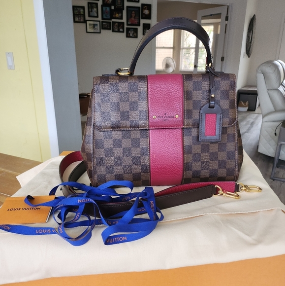 Authentic Louis Vuitton Bond Street 2 ways Danier Ebene Crossbody Handbag - Picture 1 of 10